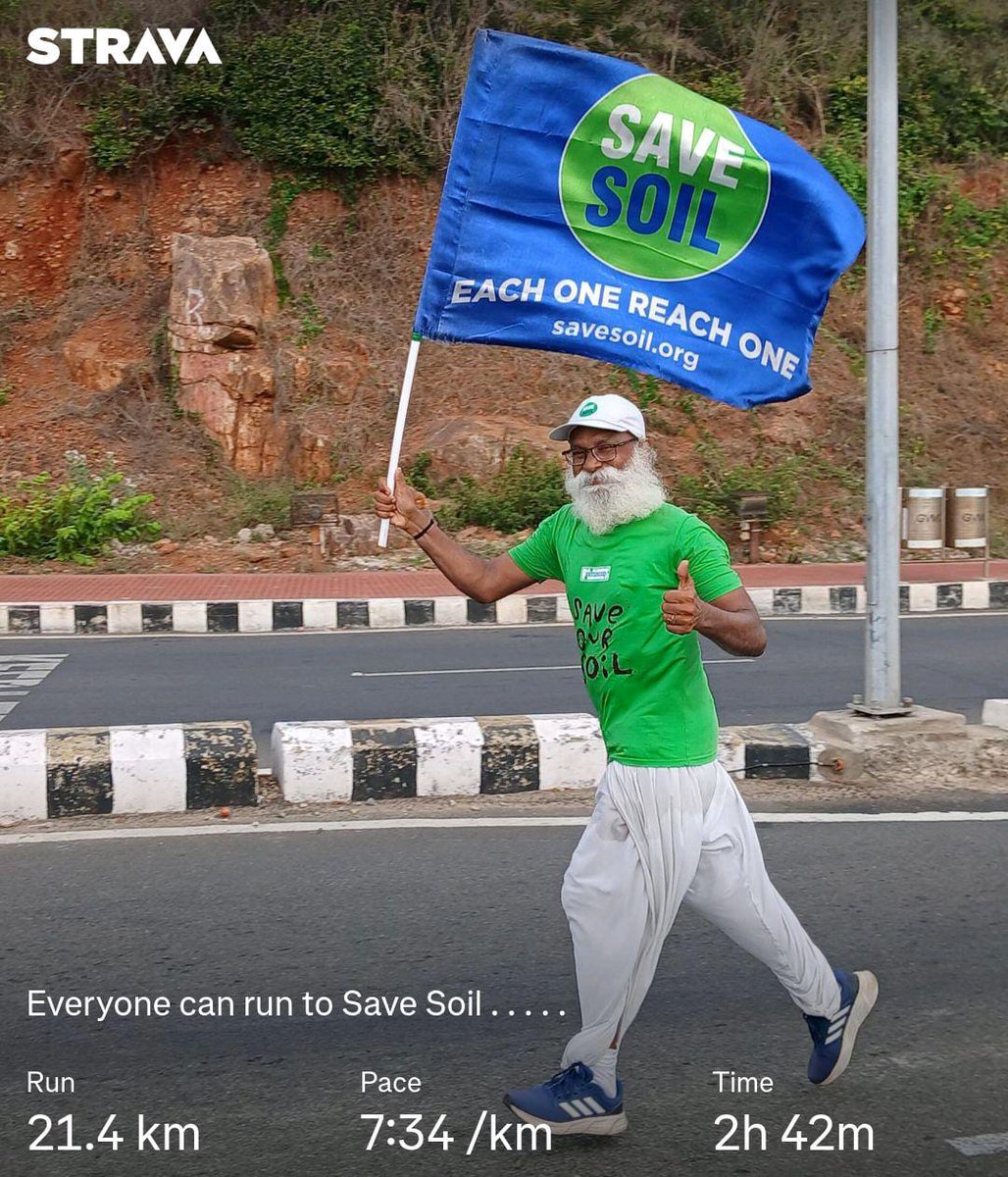 C Subramanya Sharma (@ishavizagsharma) on Twitter photo 🌱Did 21 Kms #SaveSoil running campaign & reached 6,000 Kms.
Let's make it happen @SaveSoil.org 🌱
<a href="/GVMC_VISAKHA/">Greater Visakhapatnam Municipal Corporation (GVMC)</a> <a href="/APPOLICE100/">Andhra Pradesh Police</a> <a href="/vizagcitypolice/">VizagCityPolice</a> <a href="/vizagcollector/">CollectorVisakha</a> <a href="/DrSJaishankar/">Dr. S. Jaishankar</a> <a href="/dgpapofficial/">DGP Andhra Pradesh</a> <a href="/MNageswarRaoIPS/">M. Nageswara Rao IPS (Retired)</a> <a href="/iehyderabad/">Express Hyderabad</a> <a href="/Eenadu_Newspapr/">Eenadu</a> <a href="/tv5newsnow/">TV5 News</a> <a href="/Hindu_Newspaper/">The Hindu</a> <a href="/TV9Telugu/">TV9 Telugu</a> 🌱Did 21 Kms #SaveSoil running campaign & reached 6,000 Kms.
Let's make it happen @SaveSoil.org 🌱
<a href="/GVMC_VISAKHA/">Greater Visakhapatnam Municipal Corporation (GVMC)</a> <a href="/APPOLICE100/">Andhra Pradesh Police</a> <a href="/vizagcitypolice/">VizagCityPolice</a> <a href="/vizagcollector/">CollectorVisakha</a> <a href="/DrSJaishankar/">Dr. S. Jaishankar</a> <a href="/dgpapofficial/">DGP Andhra Pradesh</a> <a href="/MNageswarRaoIPS/">M. Nageswara Rao IPS (Retired)</a> <a href="/iehyderabad/">Express Hyderabad</a> <a href="/Eenadu_Newspapr/">Eenadu</a> <a href="/tv5newsnow/">TV5 News</a> <a href="/Hindu_Newspaper/">The Hindu</a> <a href="/TV9Telugu/">TV9 Telugu</a>