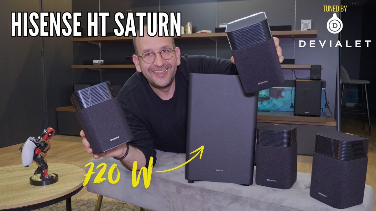 DavidNogueira_3's tweet image. HT SATURN : 720 Watts pour ce kit Dolby Atmos sans-fil Hisense
@HisenseFrance @HisenseGlobal #hifi #soundsystem