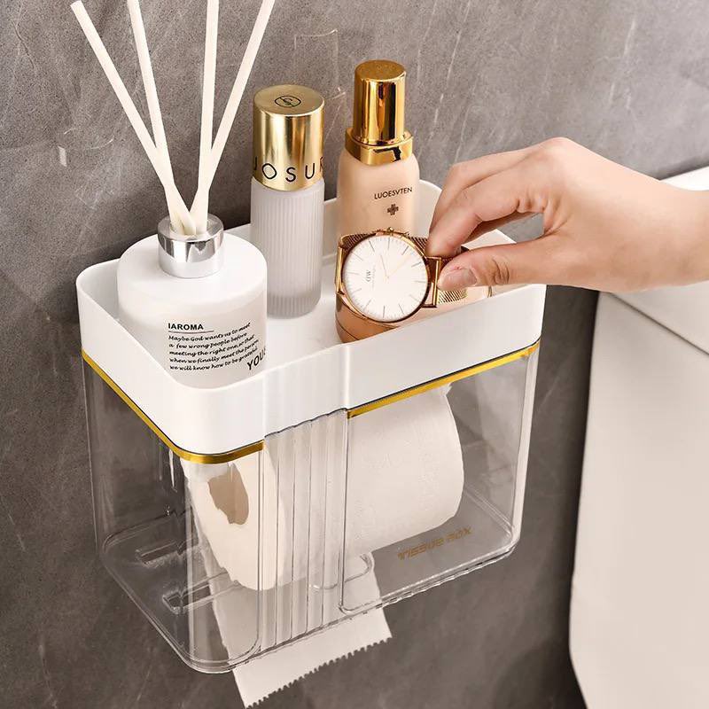 Wall Mounted Acrylic Transparent Tissue Box 
N11,000