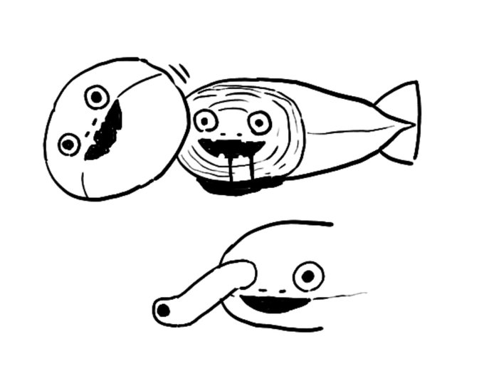 ちょっと怖いサカバンバスピスお絵かき 