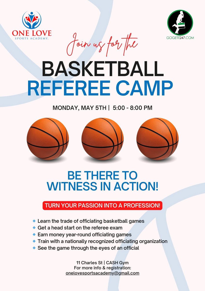 Basketball Refree Camp 5/5/25 #Boston