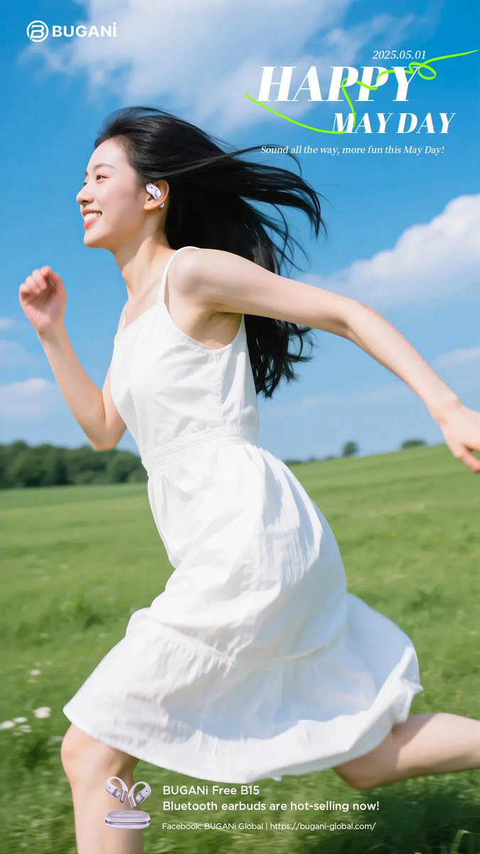 BUGANi_Global's tweet image. 🌟 HAPPY MAY DAY!!
🎉Let the rhythm lead, the beats roll, and the good times never end.

With BUGANi Free B15, your May Day isn't just a holiday — it's a festival of sound! 🔥🎶

#BUGANi #FreeB15 #MayDayFestival 

🛒Check it now: bugani-global.com