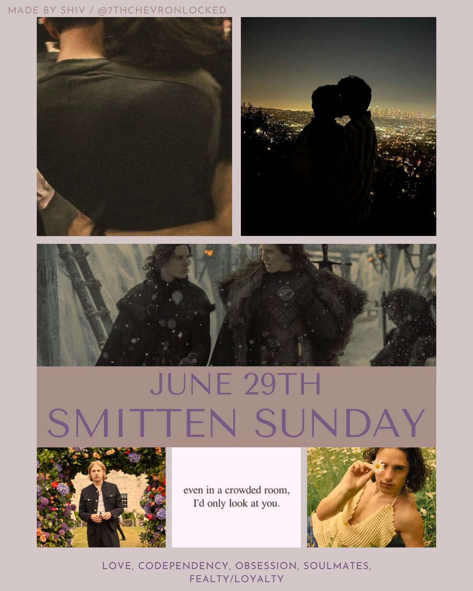 jacegans's tweet photo. #jaceganweek2025

🏳️‍🌈 Smitten Sunday
🏳️‍🌈 June 29th, 2025
🏳️‍🌈 Moodboard by @7thChevronLockd https://t.co/OIK9lKIHtS
