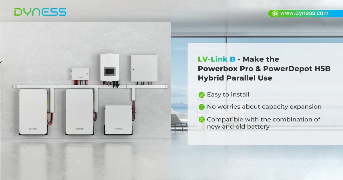 DynessESS's tweet image. 🌟 Unlock Hybrid Parallel Power with Powerbox Pro &amp;amp; PowerDepot H5B – LV-Link B!
✨ Why LV-Link B?
Easy Setup: Quick installation, instant power!
Flexible Expansion: Connect different battery versions on the same voltage platform.
#Dyness #PowerboxPro #PowerDepotH5B #LVLinkB