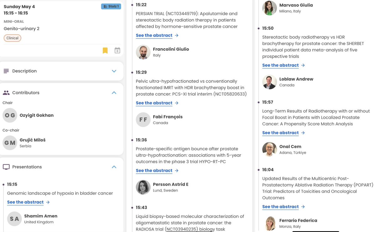 Fefe_Ferrario's tweet photo. Only 1️⃣ week left!
I’m so excited and honored to be part of this stellar 💫 #GU session at #ESTRO25, alongside amazing speakers!
Happy to see so much focus on #SBRT and looking forward to five inspiring days 🚀
See you soon, Vienna! 🇦🇹
#RadOnc #UroOnco #CountdownOn https://t.co/SJXLuA4hKZ