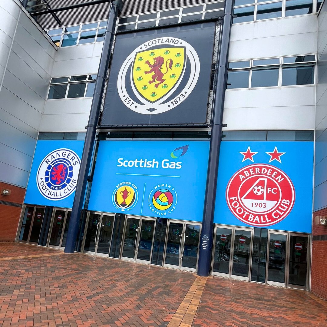 Join us for the second of the Scottish Gas Women's @scottishcup semi-finals!⚽

🆚 Rangers v Aberdeen
🏆 Scottish Gas Women's Scottish Cup Semi-Final
📅 Sunday 27 April | 2.10pm
🏟️ Hampden Park

#HampdenPark #Glasgow #RangersWFC #AberdeenWFC #ScottishCup #SemiFinal