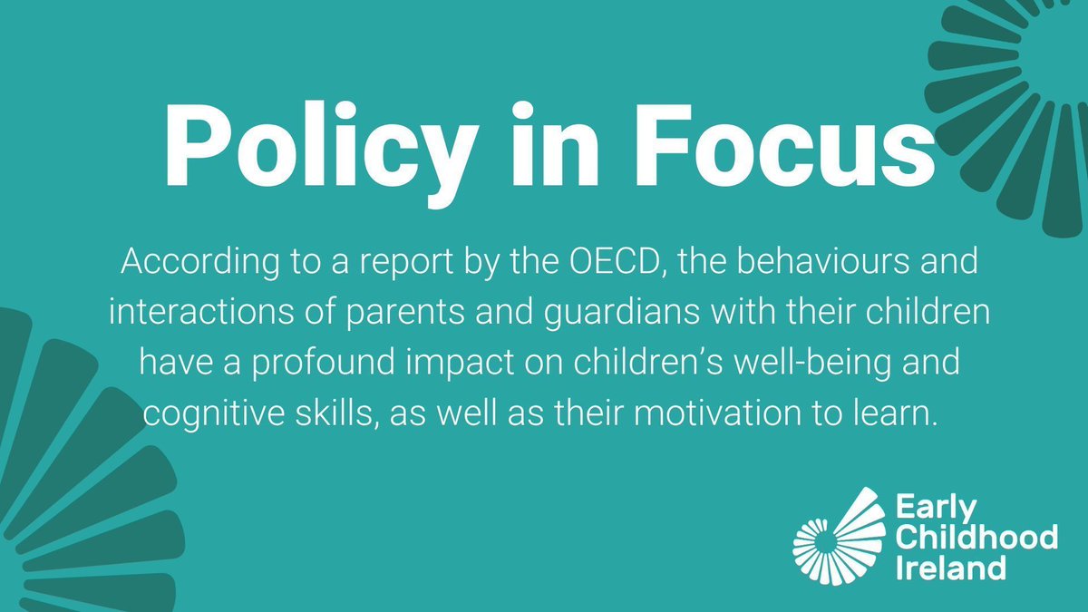Early Childhood Ireland (@earlychildhdirl) on Twitter photo A new report by the <a href="/OECD/">OECD ➡️ Better Policies for Better Lives</a> focuses on the engagement of families in #EarlyYears settings and how this positively impacts children's wellbeing, development and learning.
Read more on how settings can engage with families in the latest Policy in Focus. 🔎
buff.ly/H09klaX A new report by the <a href="/OECD/">OECD ➡️ Better Policies for Better Lives</a> focuses on the engagement of families in #EarlyYears settings and how this positively impacts children's wellbeing, development and learning.
Read more on how settings can engage with families in the latest Policy in Focus. 🔎
buff.ly/H09klaX