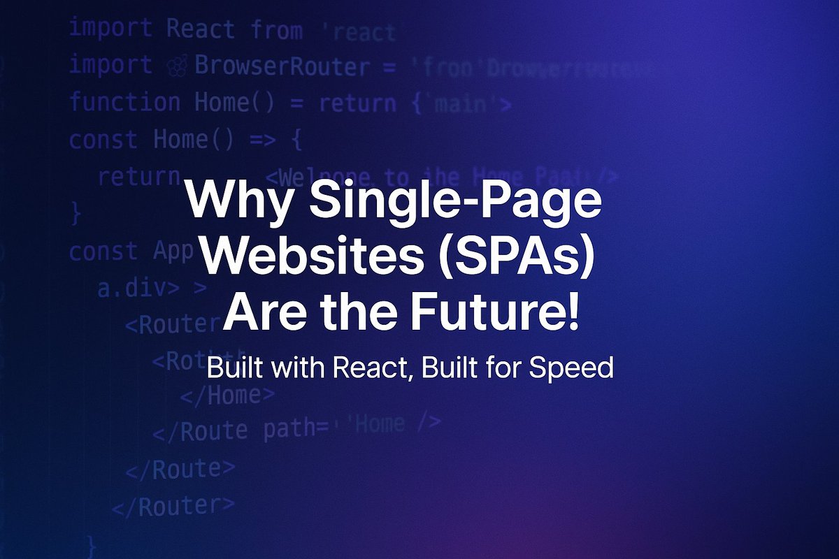 linkupoption's tweet image. 🚀 Why are Single-Page Applications (SPAs) like React the future of websites?
Swipe 👉 to discover how a SPA can transform your website experience! #WebDevelopment #ReactJS #SinglePageApplication #WebDesign