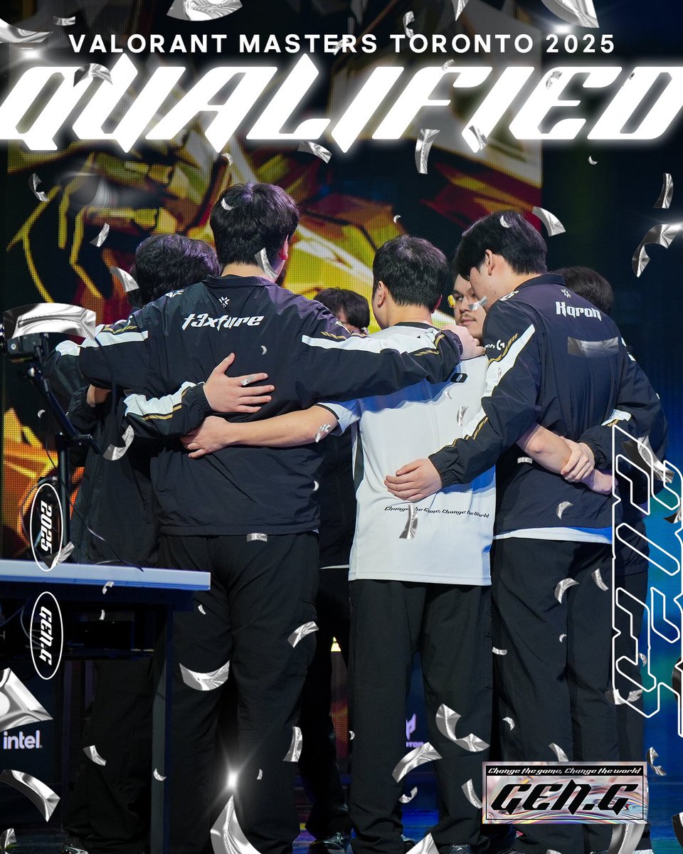 [𝐌𝐚𝐬𝐭𝐞𝐫𝐬 𝐒𝐞𝐜𝐮𝐫𝐞𝐝]

오늘의 승리로 마스터스 토론토 진출을 확정지었습니다!🙌 남은 퍼시픽 경기와 세계 무대에서 더욱 강해질 젠지를, 끝까지 응원해 주세요!

Today's victory locks in our spot for #VALORANTMasters Toronto!🙌 Stay with us as we grow even stronger through the