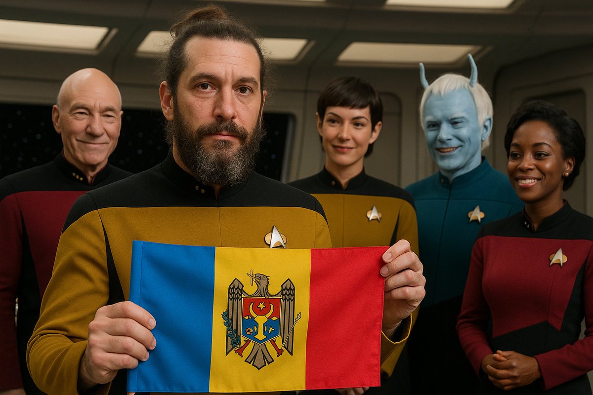 nalyk's tweet photo. La noi, pe steag, pe stemă, avem un reprezentant al faunei… care poartă, la rândul lui, pe stemă, un alt reprezentant al faunei. Practic, steagul ne zice subtil că moldoveanul poartă mereu în el un alt moldovean mai mare, care, la rându-i, mai poartă un moldovean legendar :) https://t.co/7WDUVsIrtw
