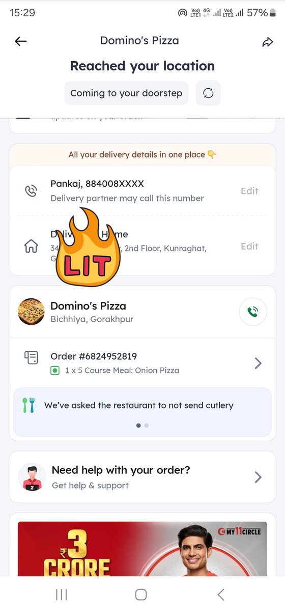 bhagatji231931's tweet photo. @dominos_india 😡 ऐसी चोर जोमाटो कंपनी है कि @dominos_india से एक पिज़्ज़ा दो घंटे पहले आर्डर किया था अब तक नहीं आया,,,#FRAUD_ZOMATO
#DOMINOS_IS_FRAUD https://t.co/R57yeUcUG3