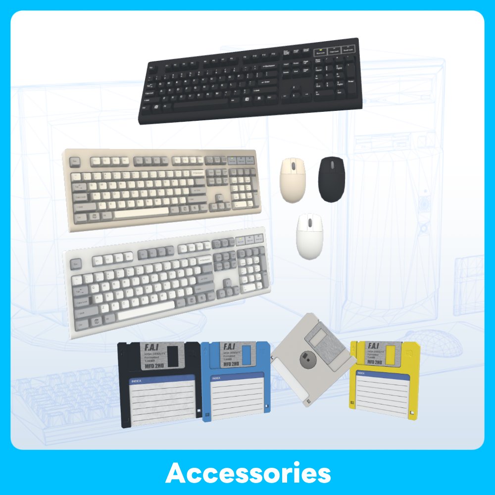 Hualunhaite's tweet image. VRワールドやゲーム内に配置できるコンピュータ、売ってます❗️
#FBX #VRchat #Cluster