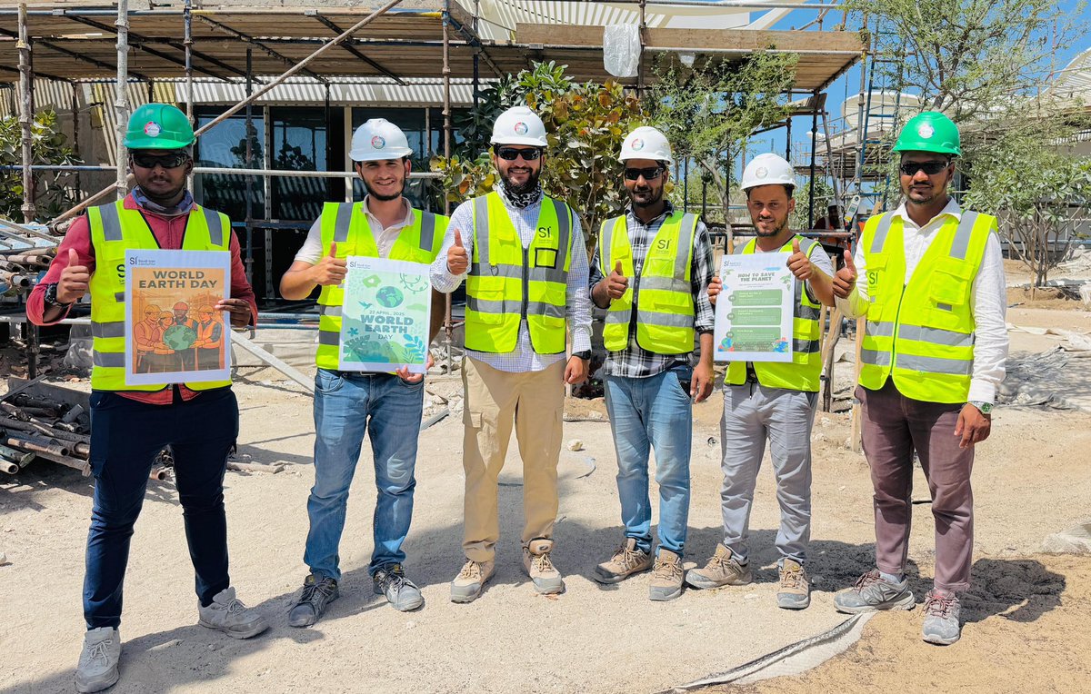 SaudiIconCo's tweet image. At Saudi Icon, we celebrated Earth Day with our Four Seasons Amaala and Red Sea Project teams, pledging to protect the environment sustainable construction practices. Thanks to the Amaala HSE Team for leading awareness sessions on-site

#EarthDay2025 #SaudiIcon #Sustainability