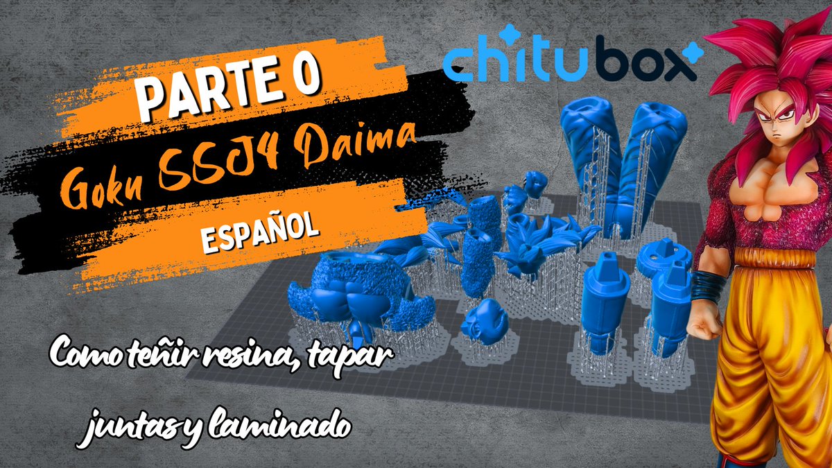 🔥Hoy a las 17:00h comenzamos con los tutoriales de Goku SSJ4 Daima🔥

✅Como laminar
✅Como teñir resina
✅Como tapar juntas fácil y rápido

Aprenderemos a imprimir y a pintar las 2 versiones de Goku SSJ4, la de Carlos VP y la de Lucas 👍.

Enlace en mi bio que aquí X se enfada.