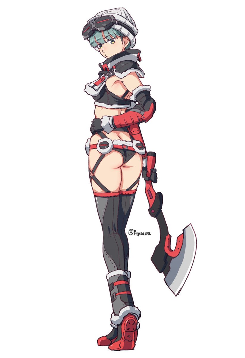 「らくがき 斧ガール 」|fujisawaのイラスト