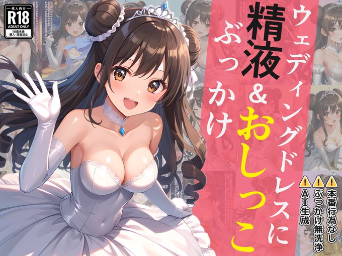 「ウェディングドレスに精液&おしっこぶっかけ」を販売開始しました!
【DLsite】https://t.co/Avq5CzXI44
【FANZA】https://t.co/mzv7D1ds64 