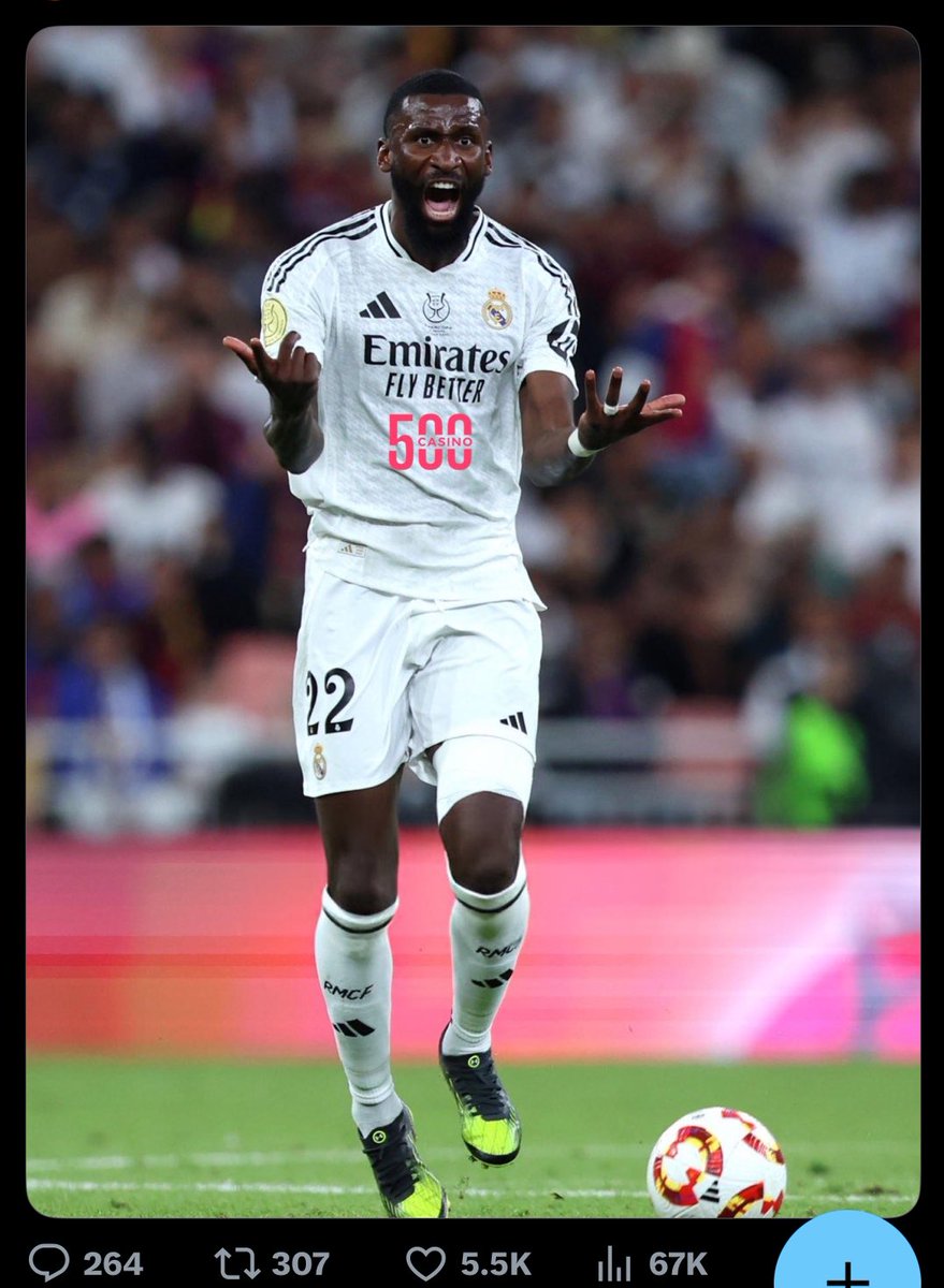 FlawlessTweetsX's tweet image. Rudiger has issued an apology .
Rudiger hat sich entschuldigt
Rudiger ha rilasciato delle scuse
Rudiger emitiu um pedido de desculpas
#SoccaBet
#RealMadrid #Barcelona #CopaDelRey #ElClasico "DRISEYTUBE SUNDAY" Rudiger Lamine Yamal Brahim "drill and rosey the blueprint"MendyJokic