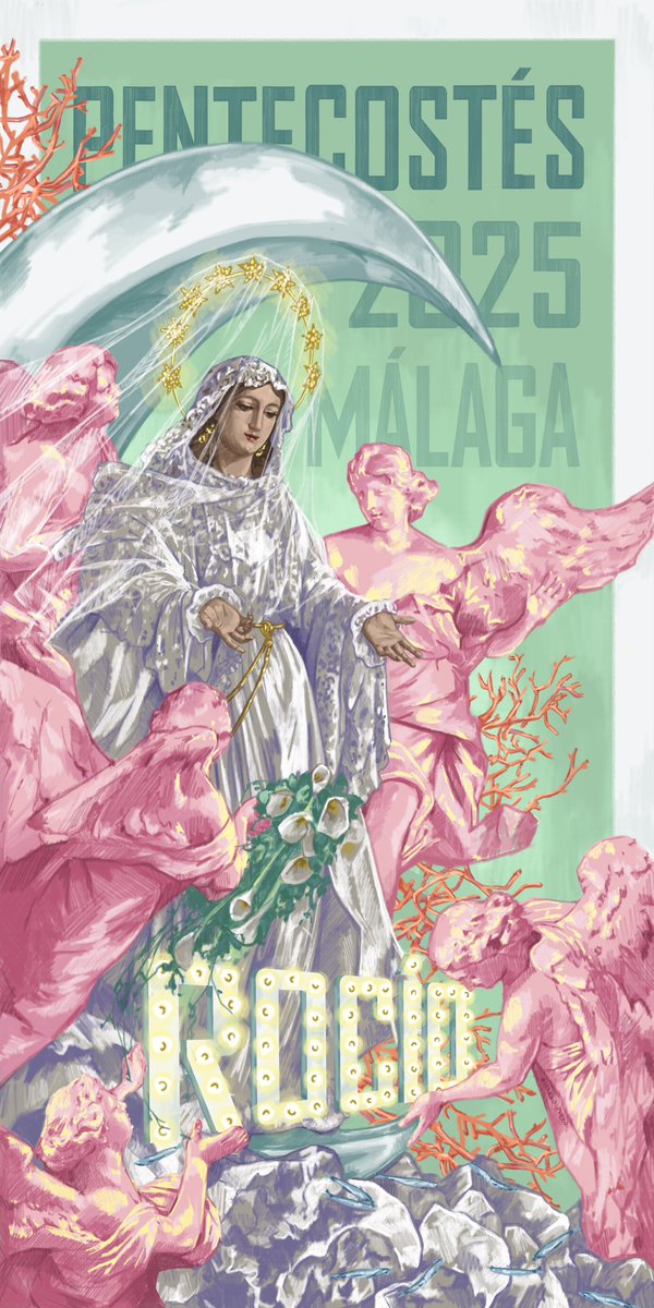 ⚜️ Queda presentado el cartel de Pentecostés del año 2025, obra del artista sevillano D. Ricardo Pueyo.

▫️Mª Stma. del Rocío saldrá en procesión el sábado 7 de junio por el barrio de la Victoria.

#CofradíasMLG