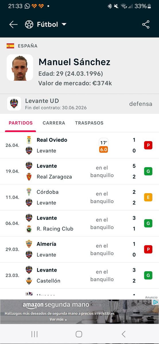 hachenacho's tweet photo. @granotil_ Y ojo al que para mi es el gafe absoluto: Manu Sánchez.  Ha jugado literalmente en 5 partidos. 2 derrotas,  2 empates y el día que se ganó al mirandes lo quitaron en  el 59 y marcamos en el 65. Será titular contra Tenerife? https://t.co/4EUzqXpKmU
