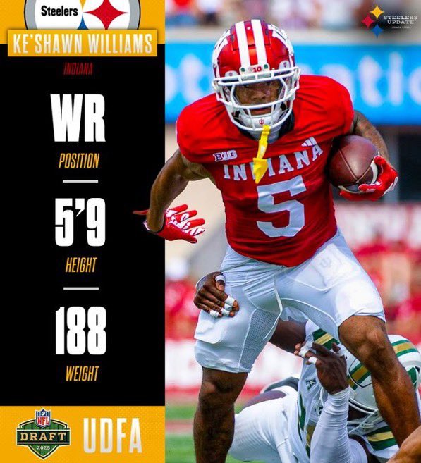 Congrats <a href="/key13williams/">Ke'Shawn Williams</a> your hard work continues to pay off 👏🏽#IUFB