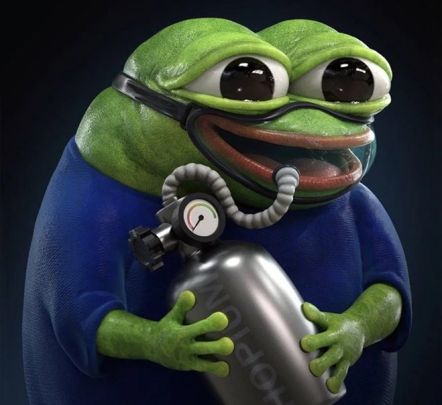 Holding on to my oxygen tank like… 💨 

$COPE MAS DURO – the tougher it gets, the harder we cope! 🚀💪