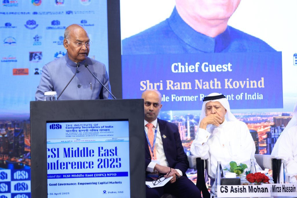 Addressed the Regional Conference of ICSI Middle East, organized in collaboration with Dubai International Financial Centre during my Dubai visit.

Delighted to interact with corporate leaders and deliberate on good governance and global partnerships.