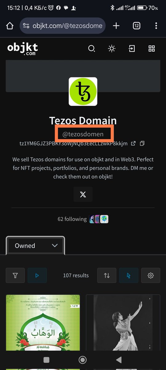 Tezos Domain tweet media