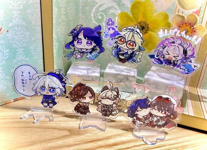スパコミで頒布するアクスタのサンプルです!お気に入りのイラストを加筆・修正しました!僕のセンスでは全く可愛い写真が撮れないので、お迎えした暁には、ぜひ可愛い写真を撮ってあげてください… 