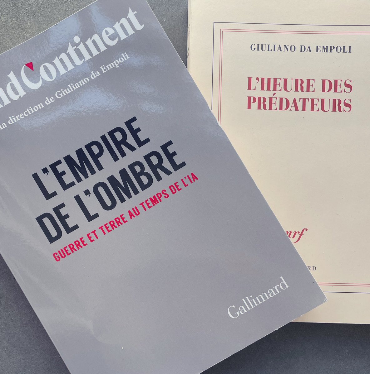 Rémy Rioux (@riouxremy) on Twitter photo Utopie ou dystopie ? <a href="/giulianode/">giuliano da empoli</a> & le <a href="/Grand_Continent/">Le Grand Continent</a> dans les mélanges du nouveau monde. «À l’heure des prédateurs, ce ne sont plus les dirigeants de l’ancienne périphérie qui essaient de ressembler aux nôtres, mais les dirigeants occidentaux qui adoptent des traits allogènes.» Utopie ou dystopie ? <a href="/giulianode/">giuliano da empoli</a> & le <a href="/Grand_Continent/">Le Grand Continent</a> dans les mélanges du nouveau monde. «À l’heure des prédateurs, ce ne sont plus les dirigeants de l’ancienne périphérie qui essaient de ressembler aux nôtres, mais les dirigeants occidentaux qui adoptent des traits allogènes.»