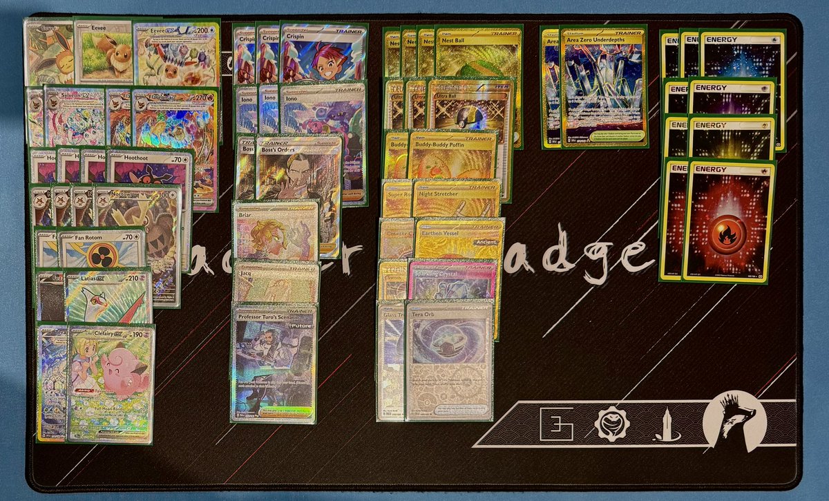 Top 32 at Seville with Eevee box.

Deck is so much fun and I highly recommend it to anyone who enjoys outlandish angelite plays.

Tied the last round so missed out on top 8 but it was my sloppy play that caused it.

Wish I played Kieran over Turo.

+65