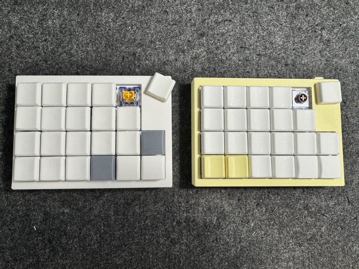 通常プロファイル17mm狭ピッチ Keyboard:Around Forty Switch:Durock