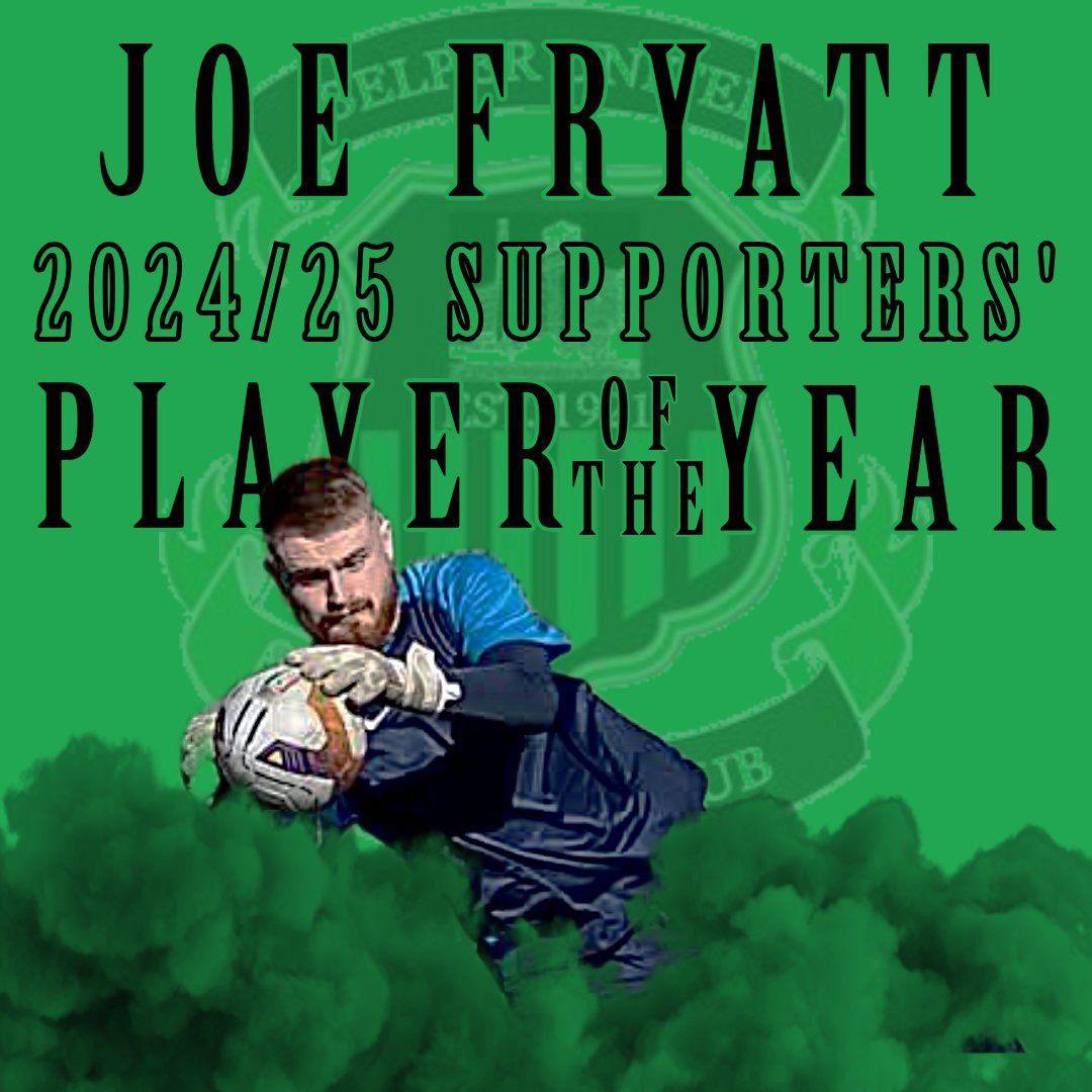 AWARDS NIGHT 🏆 

Alex Steadman - Top goalscorer 
Kyle Bryant - Players player of the year
Nick Hood - Managers player of the year
Joe Fryatt - Supporters player of the year 

Congratulation to our winners But a big well done to all the boys this season bring on next year!