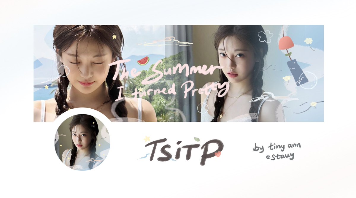 stauy's tweet image. help repost 🌊🌴🫧🐡🐚

kenalan sama layout baru ku #TSITP special edition menunggu the summer i turned pretty s3 💗 suka gaaak temen-temen? ⛅️

#zonauang