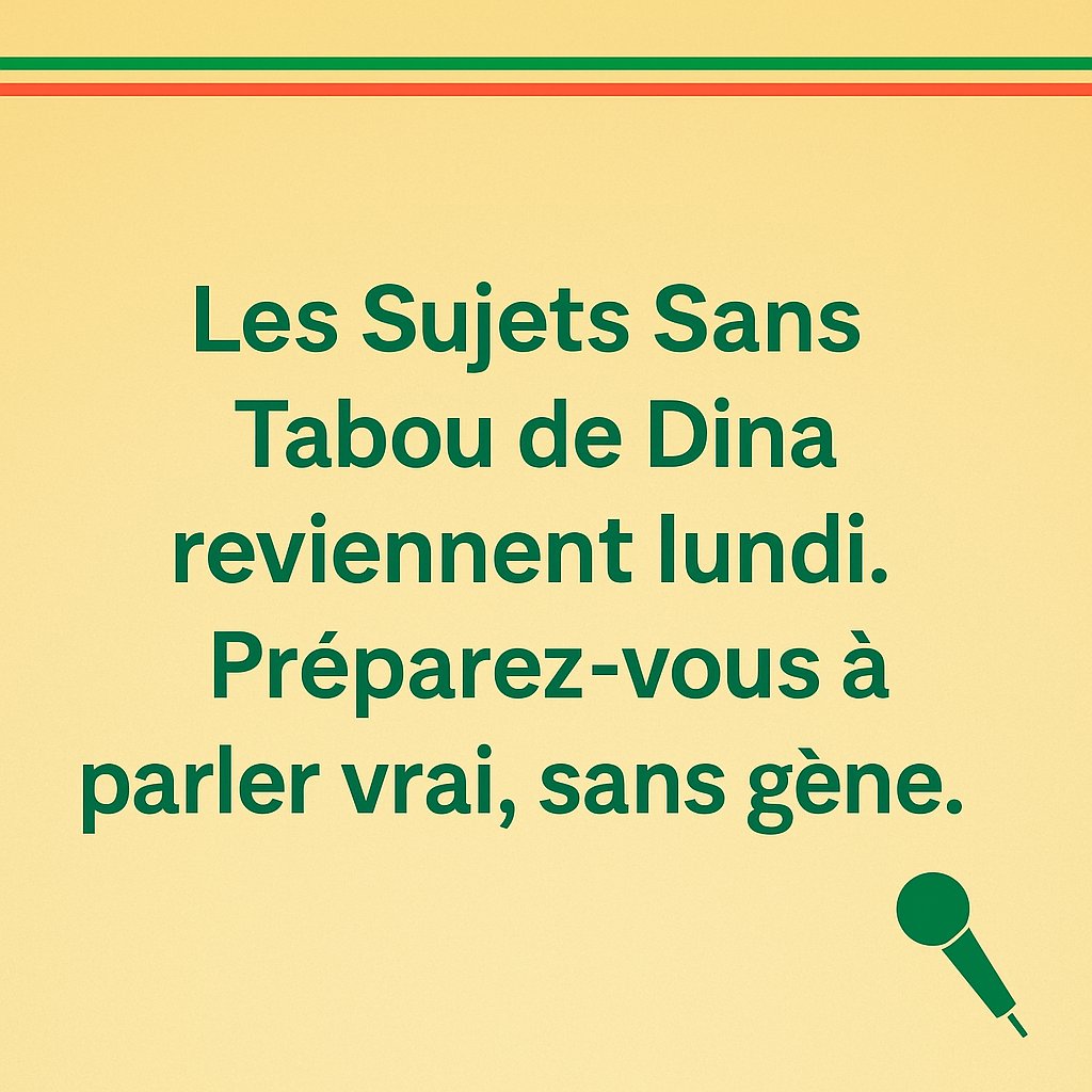 On se retrouve demain!

Après une petite pause, Les Sujets Sans Tabou de Dina reviennent dès demain lundi. Comme toujours, on parlera de tout et sans gêne, avec pour seul but de sensibiliser sur des sujets souvent jugés tabous. Merci d’être là, et à demain