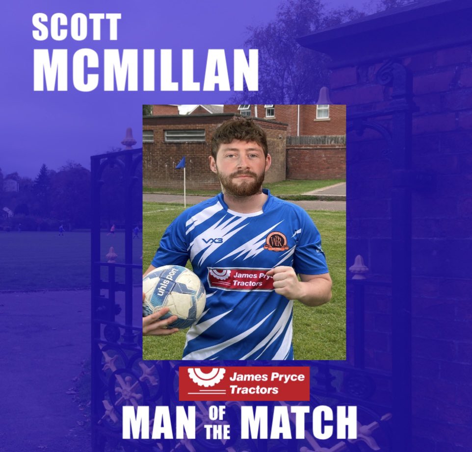 THE 1ST’S WIN AGAIN AT HOME

The first’s continue their fine form with another comfortable afternoon at home. Three diff scorers on the day, whilst remaining as solid as ever at the back, another clean sheet!

YOUR JAMES PRYCE TRACTORS MOTM - Scott Mcmillan

POTW - George Harvey