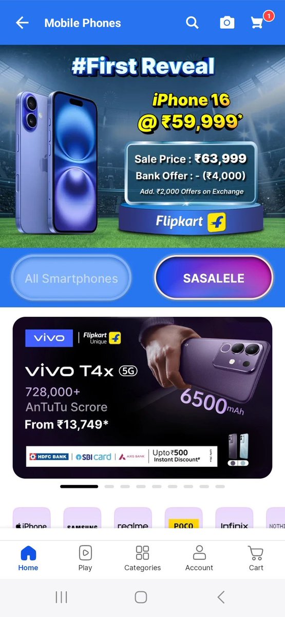 IamPari197's tweet photo. @Flipkart
#CrazyiPhone16Flipkart https://t.co/B3Bz6Qpx7L