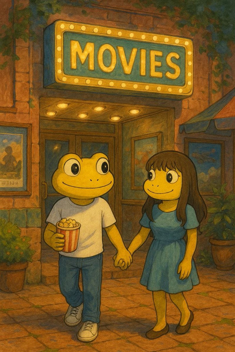 TurboToadToken's tweet photo. Date night: $TURBO style 🍿

Just two stars going to watch another star on the big screen! 🌟 https://t.co/fhJIaLmQvN