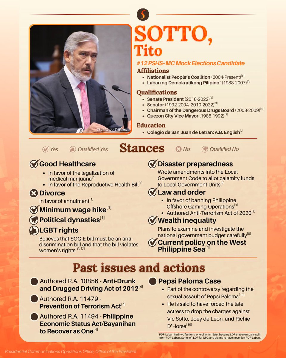 scischo's tweet photo. In line with the upcoming 2025 midterm elections, The Science Scholar presents infographics summarizing the profiles of senatorial candidates. https://t.co/oVfpcHzrZO
