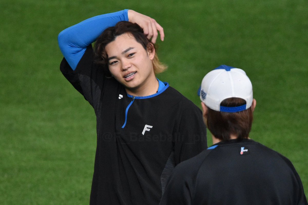 F_Baseball1_pic's tweet photo. 2025.4.26  エスコンフィールド北海道

#lovefighters 
#田宮裕涼 #山崎福也 https://t.co/eqgVVueSPL