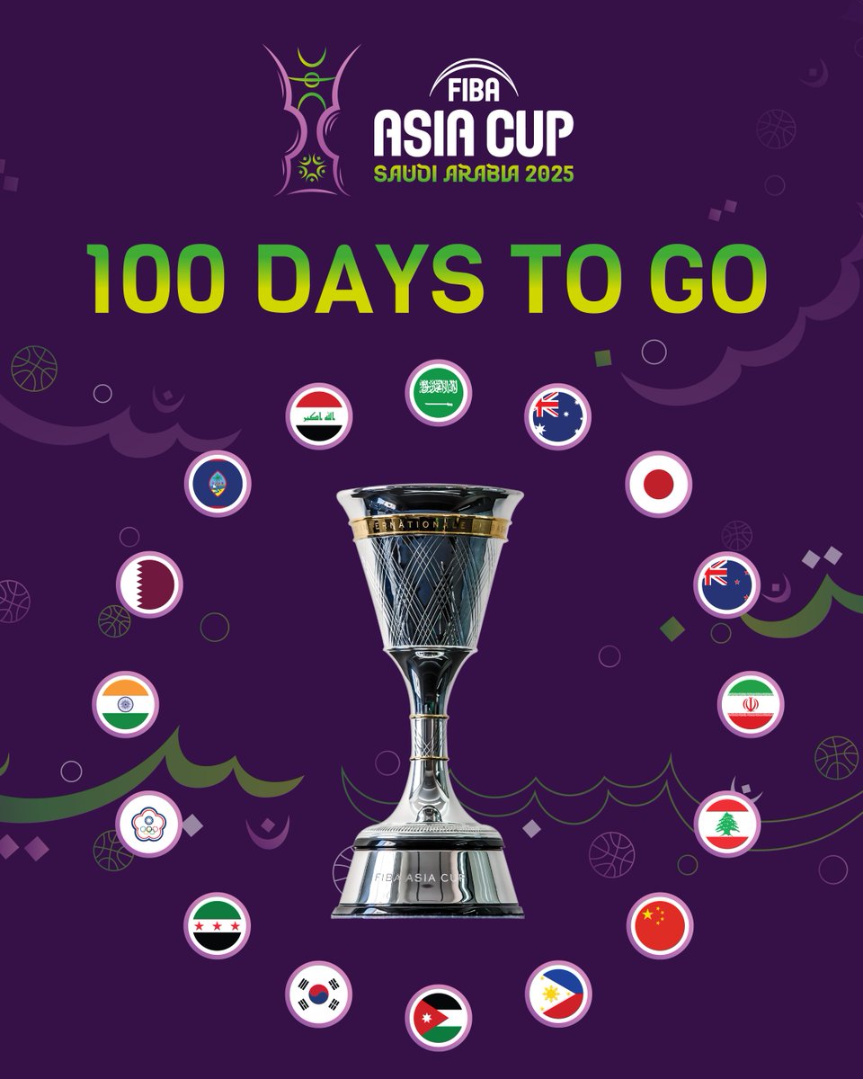 The road to glory starts now! 🏆🔥

100 days to go until the battle for Asia begins.
16 teams. One trophy. Endless pride.

Who’s ready to make history?

#AsiaCup