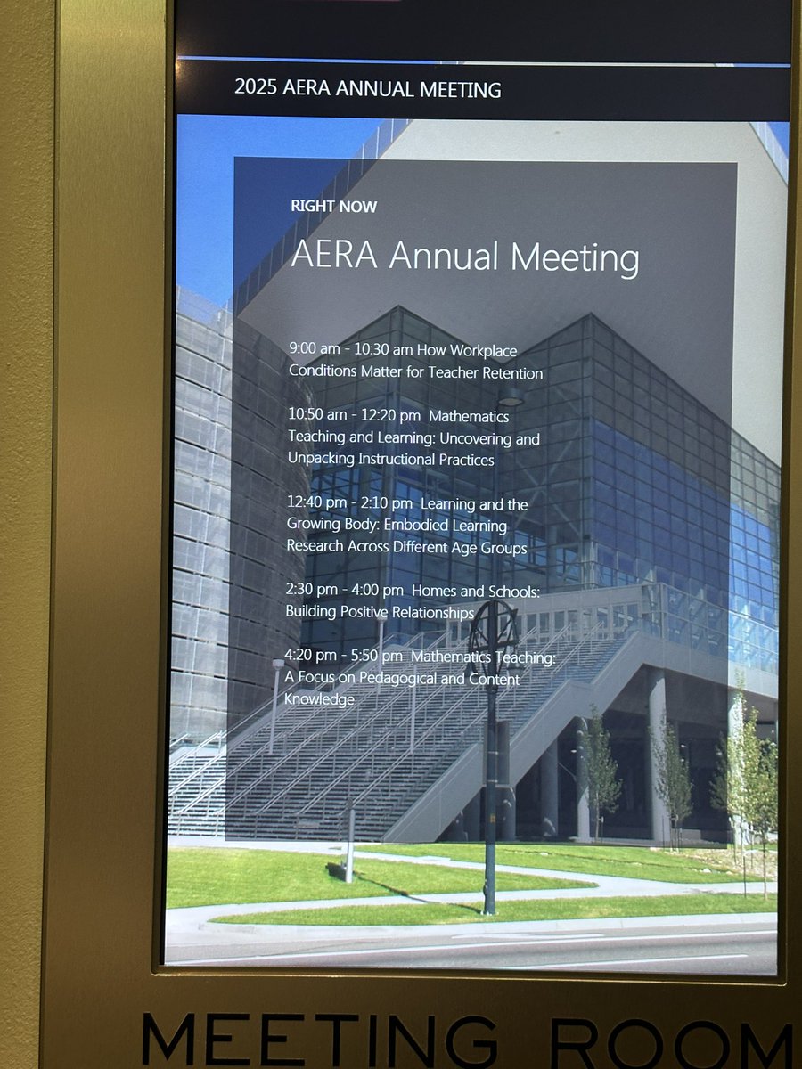 stephsulk's tweet image. Wow! What an awesome few days at AERA! Absolutely an honor to be able to share research with so many amazing minds! …. Already thinking about LA26