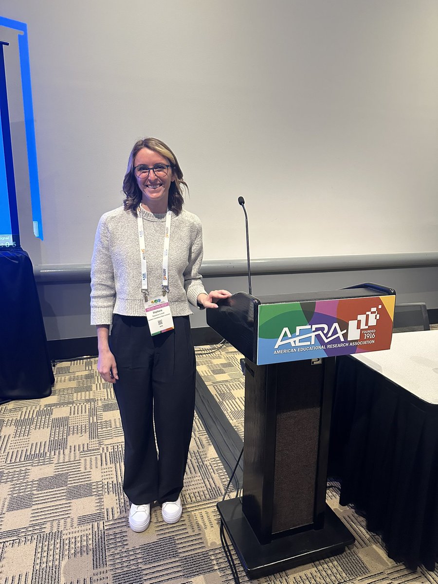 stephsulk's tweet image. Wow! What an awesome few days at AERA! Absolutely an honor to be able to share research with so many amazing minds! …. Already thinking about LA26