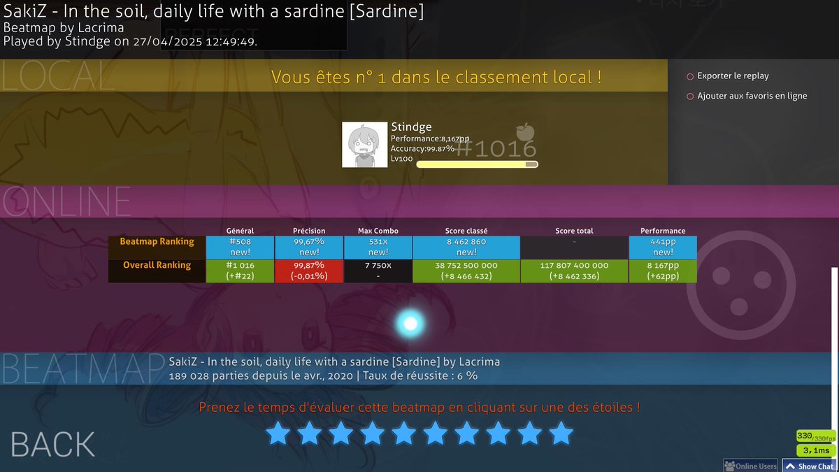 stindgy's tweet photo. new peak rank + top 50FR https://t.co/MEPV8uvIVr