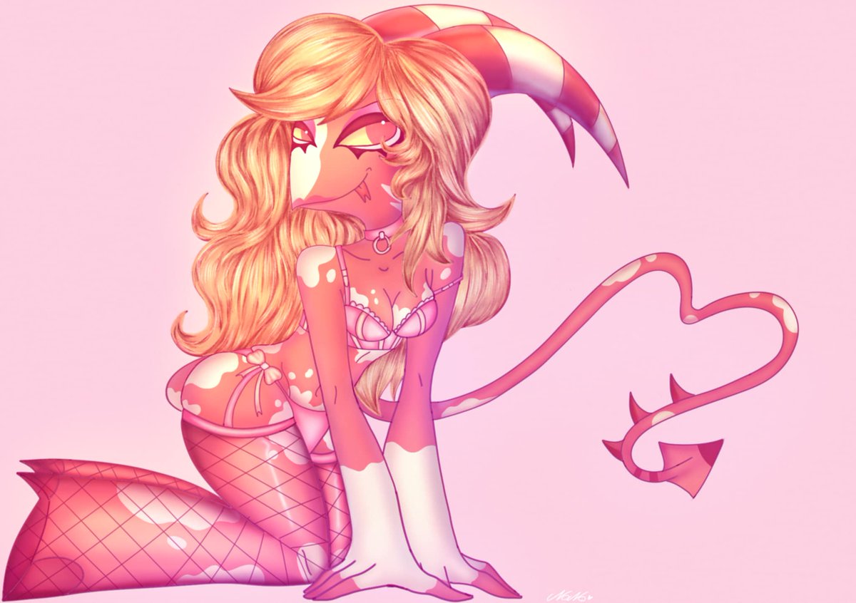 I totally forget about this one 😭
I made this for the last day of #femblitzweek  quite a while ago, but I ended up not liking the face it's looks so off🥹

#HelluvaBossFanart #Blitzø