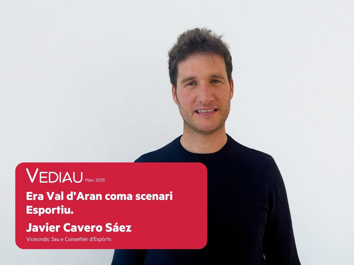 unitatdaran's tweet photo. 🗞️ Era Val d’Aran coma scenari Esportiu
🗣️ Article de @CaveroSaez , vicesindic 3au e conselhèr d’Espòrts deth Conselh Generau d’Aran.
👉🏽 Disponible en https://t.co/BOw5MkSCZy o en link deth perfil de @unitataran
#UnitatdAran #UA #ValdAran #Aran https://t.co/1dPNTjrx7r