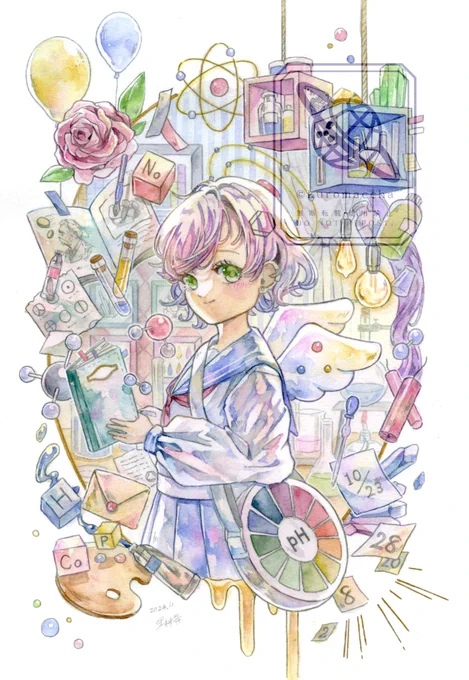透明水彩が好きです!#GWアナログ絵祭り 