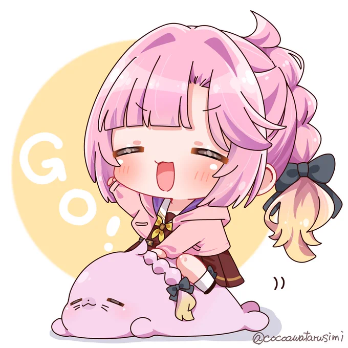 あにょざらしに乗ってGO! #蓮ノ空美術部 #lovelive