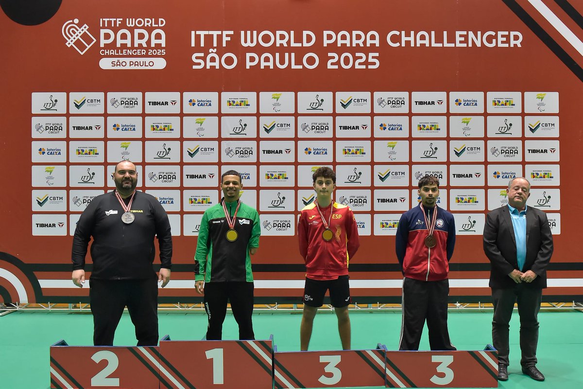 rfetm_tenismesa's tweet photo. 🥇 Ander Cepas
🥉 Marlon López
Pleno de medallas para la delegación 🇪🇸 en el #ParaTT Challenger de São Paulo
📲 https://t.co/fPimNX9zNU https://t.co/nlpyax8jOu