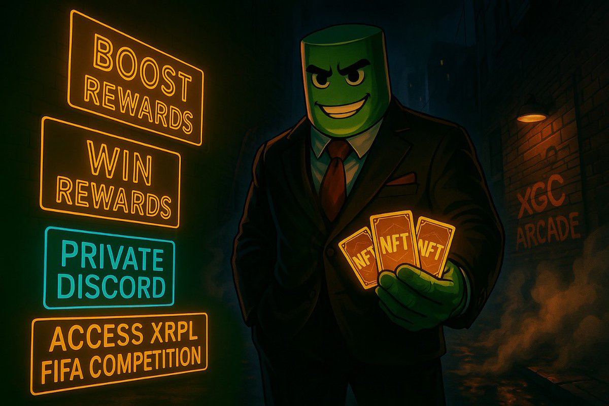 XrpGodCandle589's tweet photo. HUGE GIVEAWAY ALERT 🎁🎉🎊
3 #NFTs - 3 Winners!
Winners will be announced Thursday at 6PM UTC on our Discord!
Each NFT unlocks:
✅ Boosted rewards in the #XGCArcade
✅ Daily $XGC rewards with @Tipperxrpl
✅ Private Discord Access (connect with real builders)
✅ Entry to the #XRPL FIFA Competition (640 $XRP prize pool!)
How to enter:
✅ Tag 3 friends
✅ Follow @XGCLabs, @Tipperxrpl, and @HelvetXLabs
✅Comment why you invested in $XGC
✅ Join our Discord https://t.co/fjTUI4XBEy
The opportunity is massive. Don't miss it.
#XGCLabs #XGC #TipperX #HelvetX #XRPL