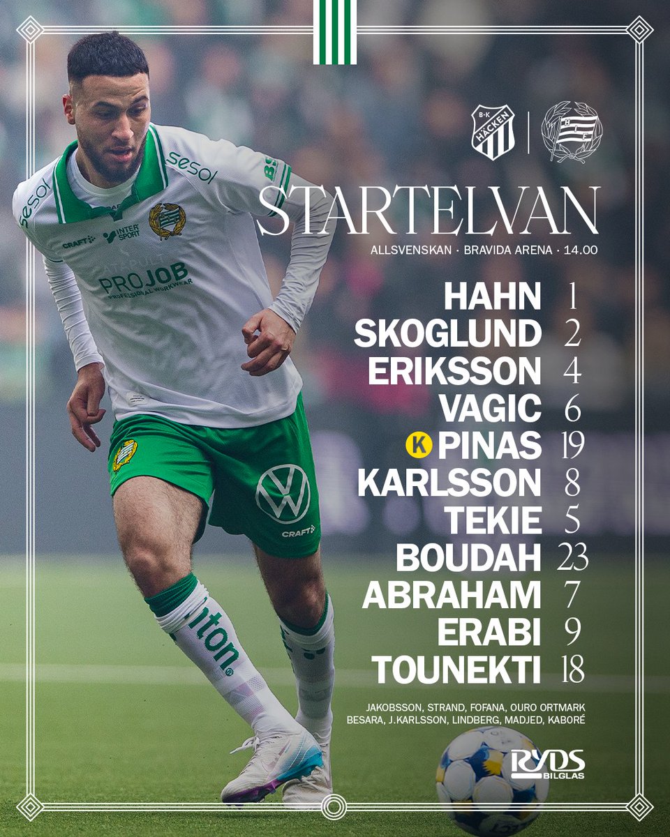 hammarbyfotboll's tweet photo. Elvan 📋

#Bajen https://t.co/zugiEBUqoB